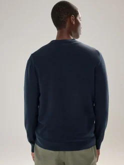 Donkerblauw - Regular-fit vest met hoog katoengehalte