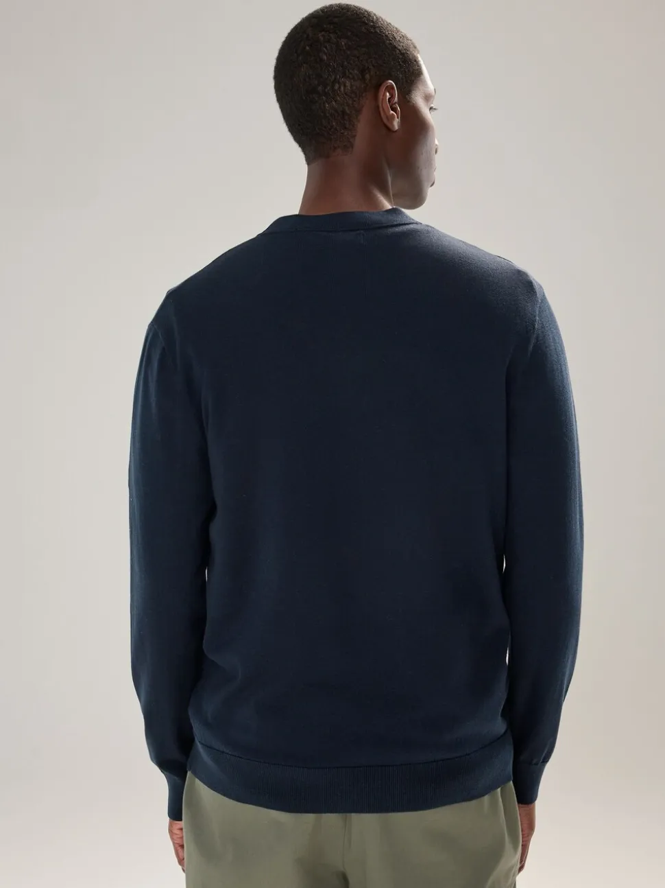 Donkerblauw - Regular-fit vest met hoog katoengehalte