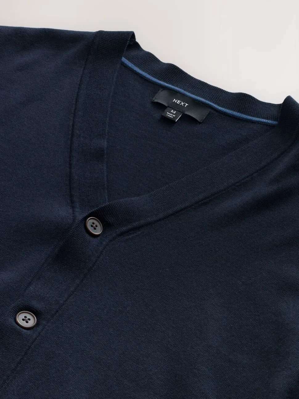 Donkerblauw - Regular-fit vest met hoog katoengehalte
