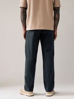 Donkerblauw - Relaxed fit - Stretchy chino