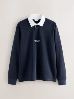 Donkerblauw - Rugbyshirt