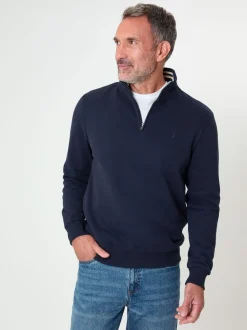 Donkerblauw - Saltwell Quarter Zip Sweatshirt