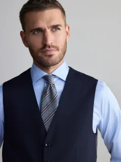 Donkerblauw - Signature Nova Fides wollen gilet