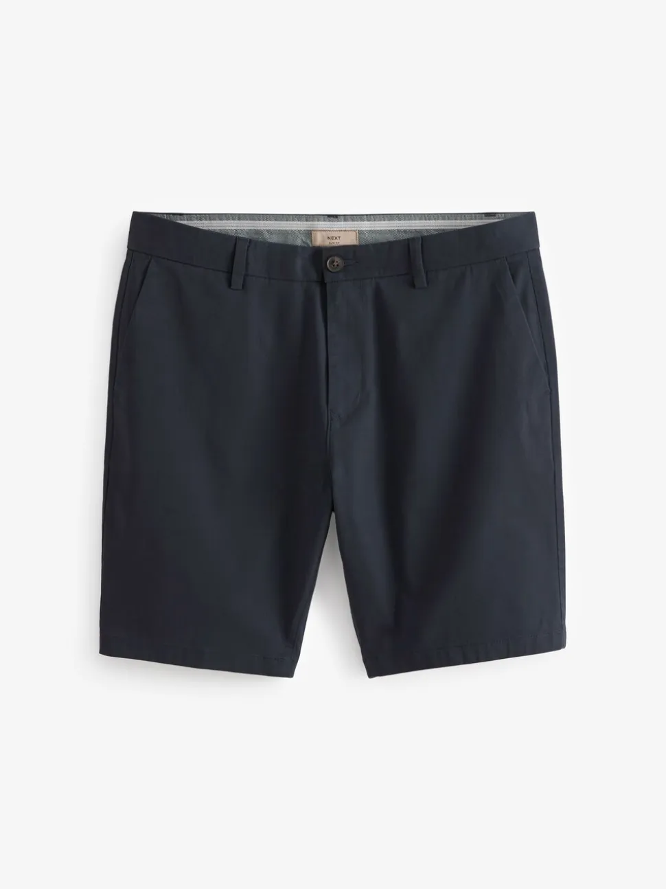 Donkerblauw - Slim Fit - Chinoshort met stretch