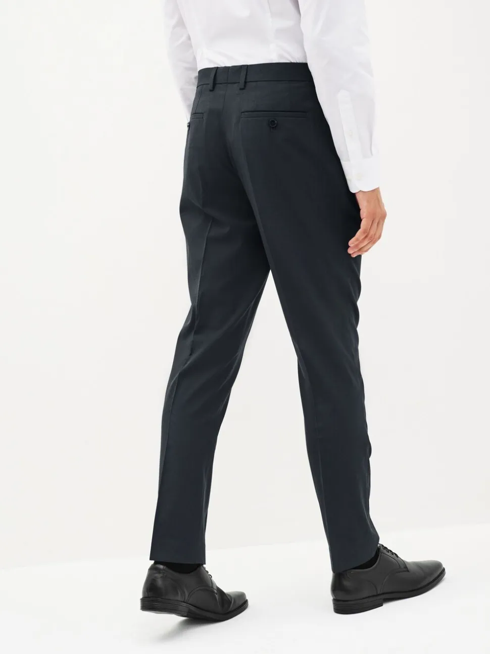 Donkerblauw - Slim Fit - Chique stretchy broek