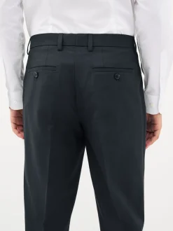 Donkerblauw - Slim Fit - Chique stretchy broek