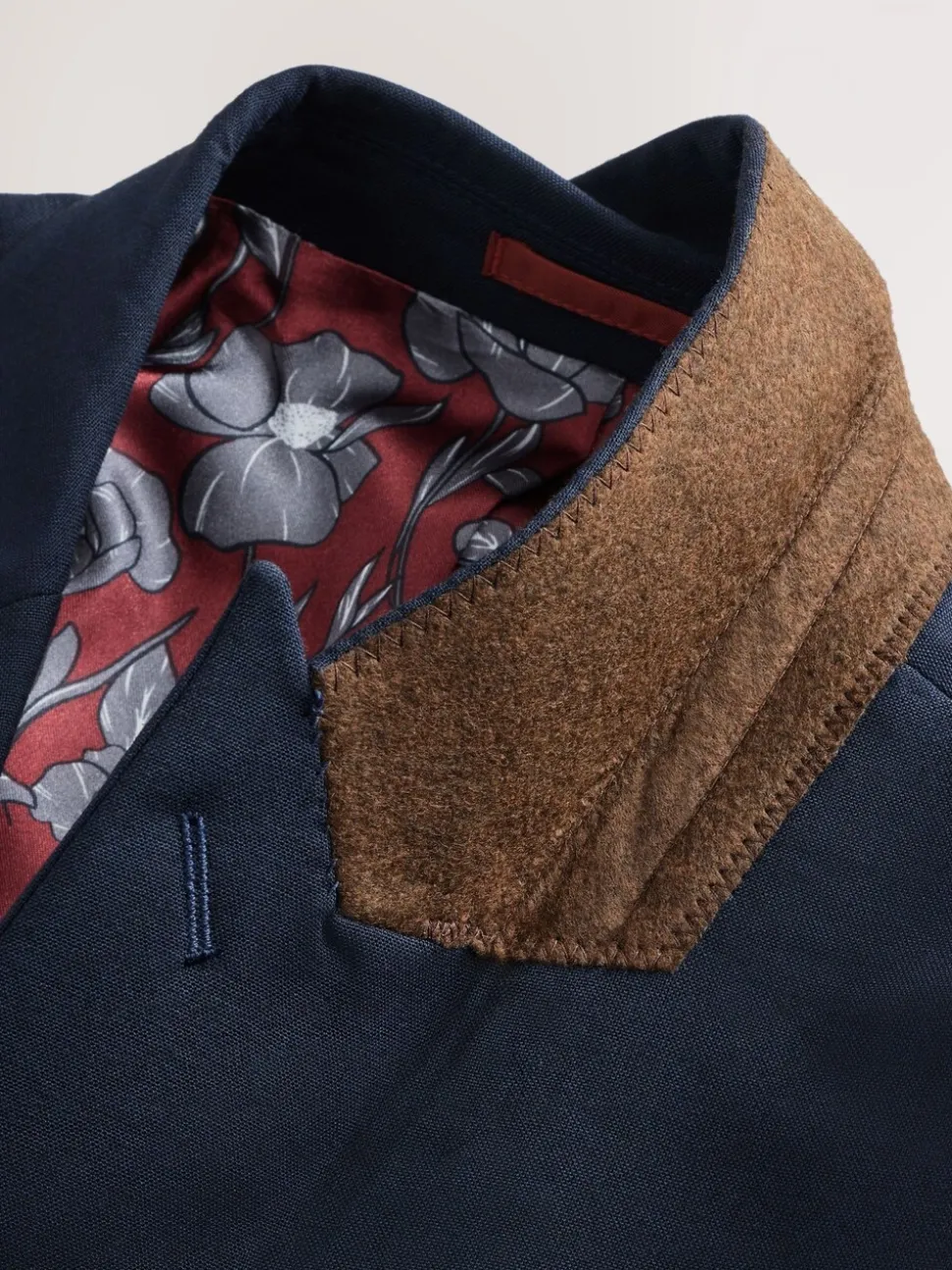 Donkerblauw - Slim Fit - Kostuum met twee knopen: colbert