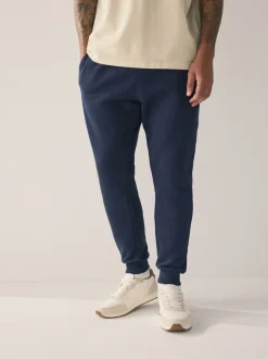 Donkerblauw - Slim Fit - Slim Fit Brushback Heavyweight Joggers