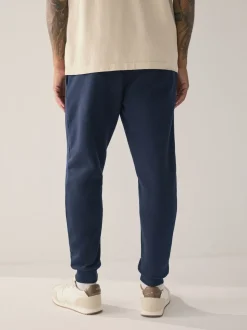 Donkerblauw - Slim Fit - Slim Fit Brushback Heavyweight Joggers