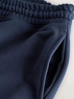 Donkerblauw - Slim Fit - Slim Fit Brushback Heavyweight Joggers