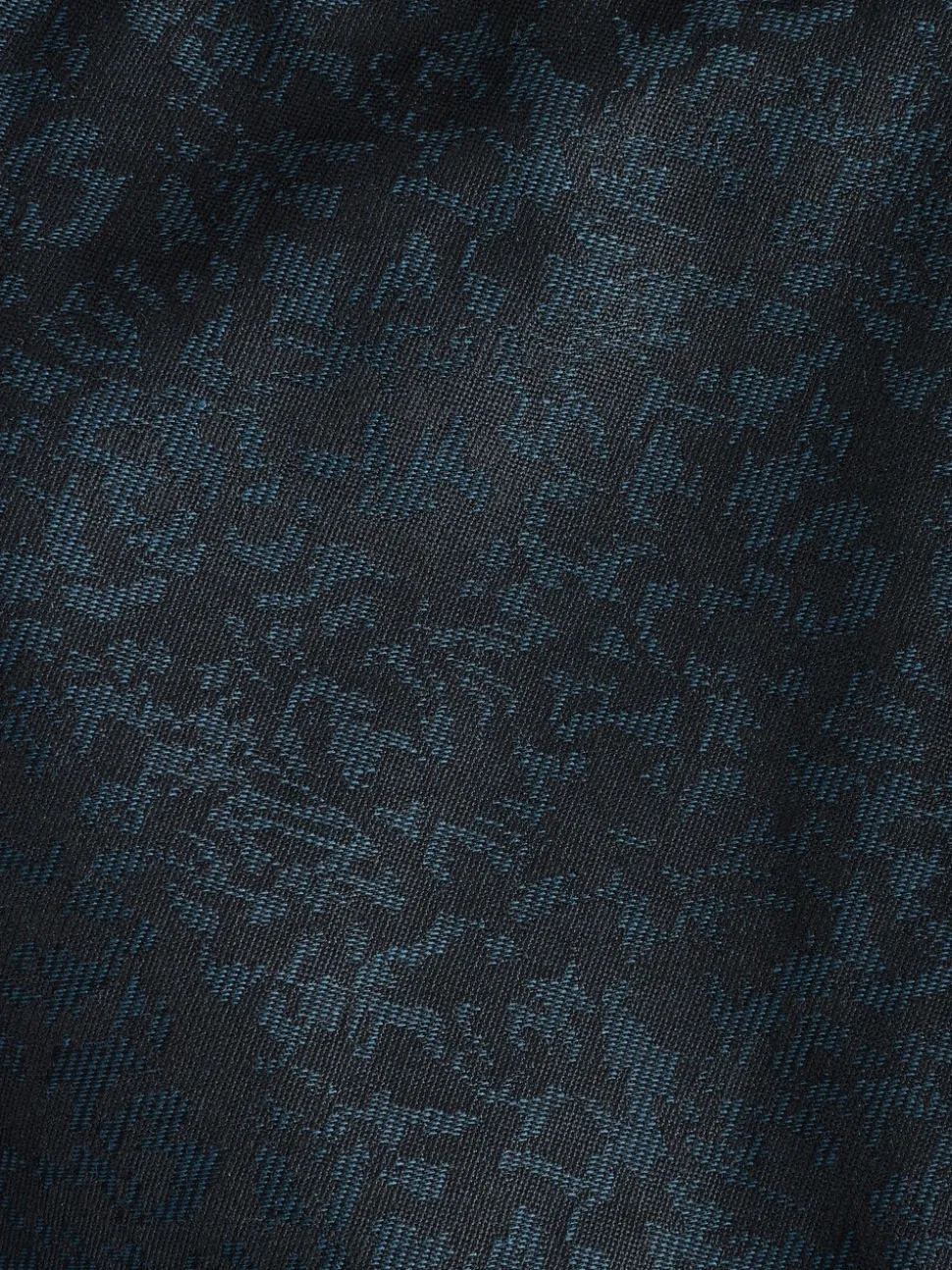 Donkerblauw - Slim Fit Jacquard Pattern Tuxedo Suit Trousers