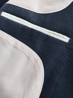 Donkerblauw - Slim-fit corduroy colbert