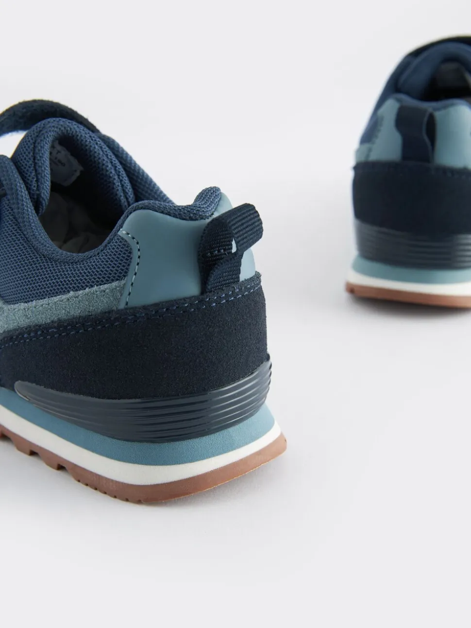 Donkerblauw - Sneakers met één bandje en elastische veters