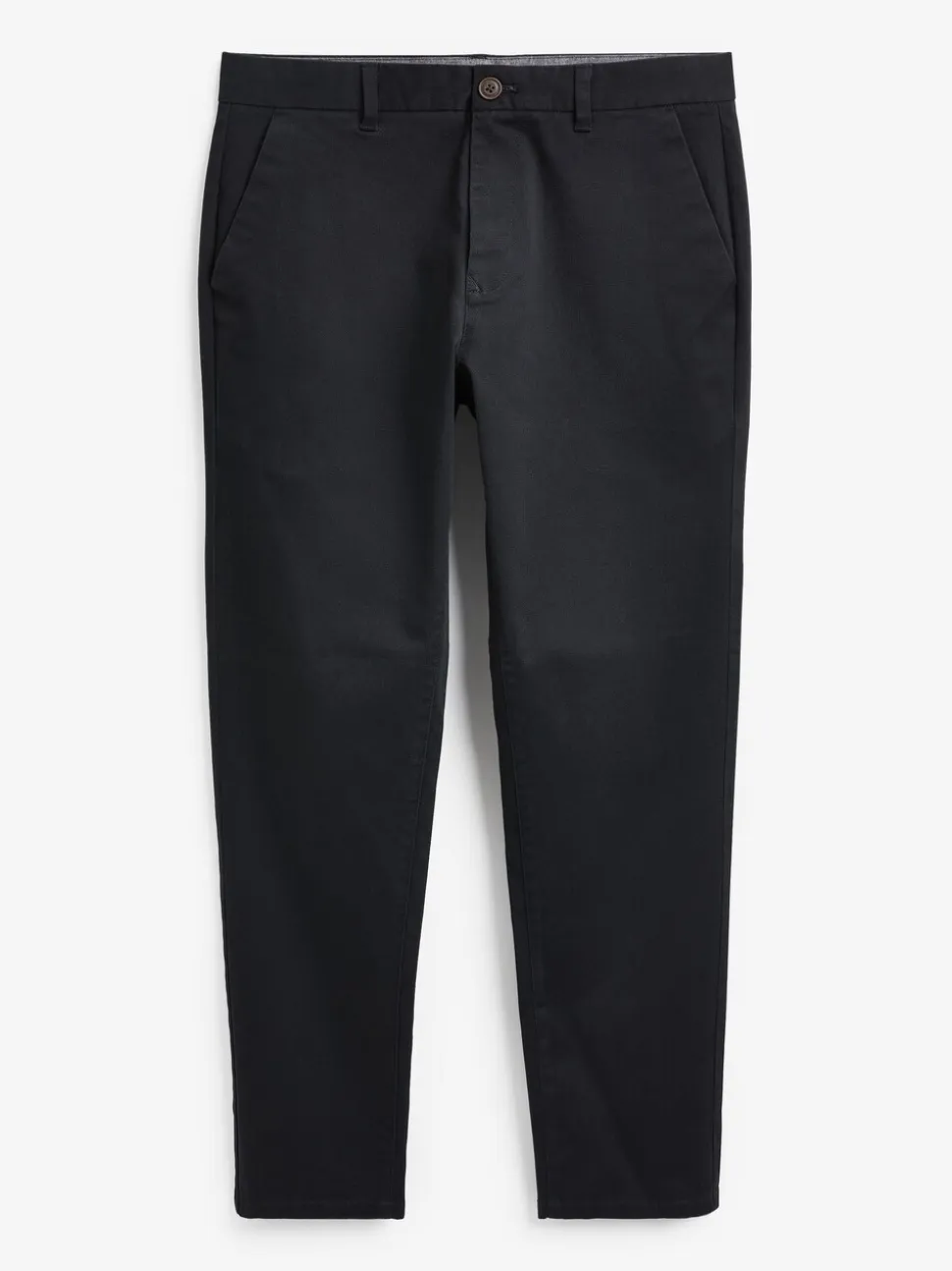 Donkerblauw - Standaard toelopende pasvorm - Stretchy chino
