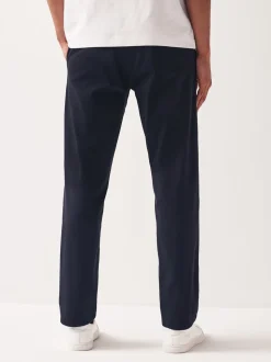 Donkerblauw - Straight fit - Stretchy chino
