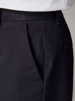 Donkerblauw - Straight fit - Stretchy chino