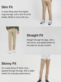 Donkerblauw - Strakke Pasvorm - Gap stretch must-have chinobroek