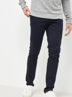 Donkerblauw - Strakke Pasvorm - Stretchy chino