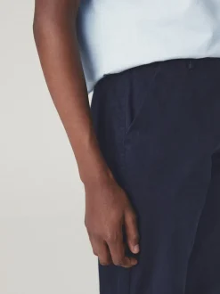 Donkerblauw - Stretchy chino's (3-17jr)
