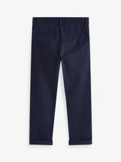 Donkerblauw - Stretchy chino's (3-17jr)