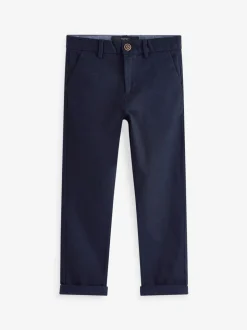 Donkerblauw - Stretchy chino's (3-17jr)