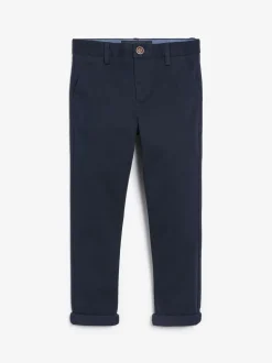 Donkerblauw - Stretchy chino's (3-17jr)