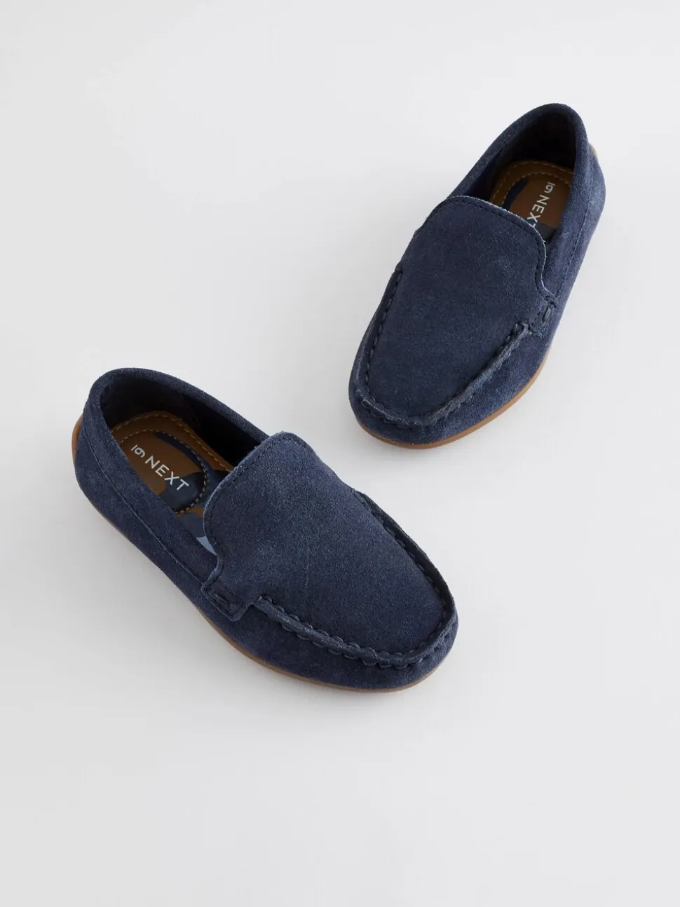 Donkerblauw - Suede Slip-Ons Loafer Shoes