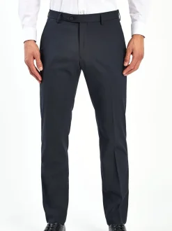 Donkerblauw - Tailored fit - Chique stretchy broek