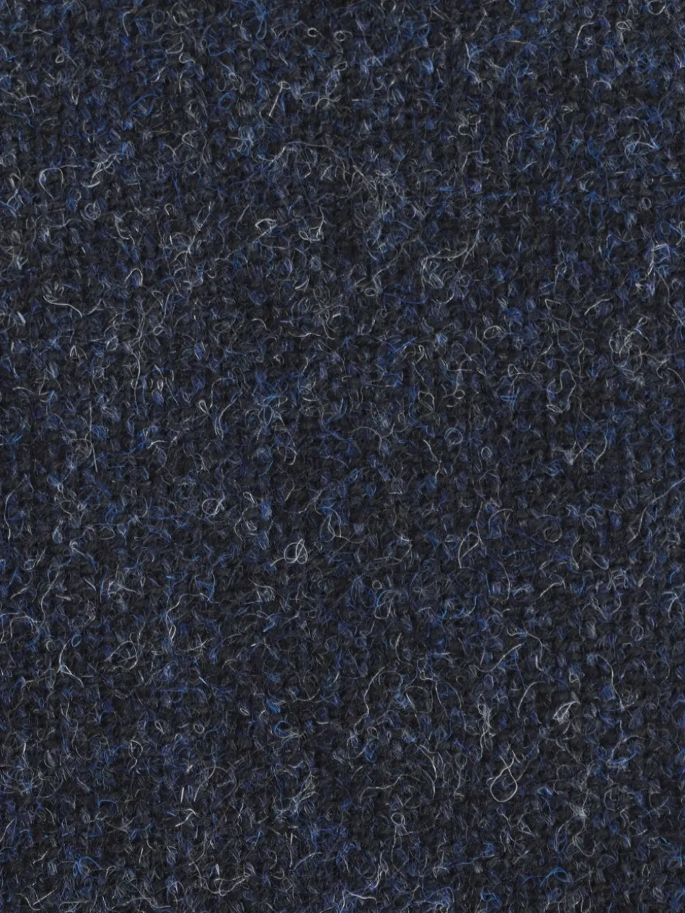 Donkerblauw - Tailored Fit Signature Abraham Moon 100% British Wool Donegal Suit Jacket