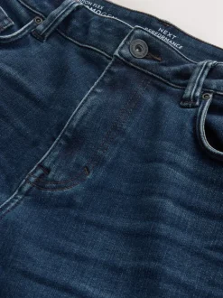 Donkerblauw - ThermoGen - Straight fit - Motionflex jeans