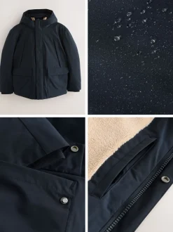 Donkerblauw - ThermoGen Parka Jack met Borg voering