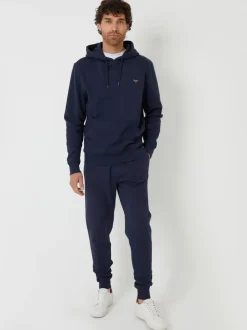 Donkerblauw - Threadbare - Hoodie