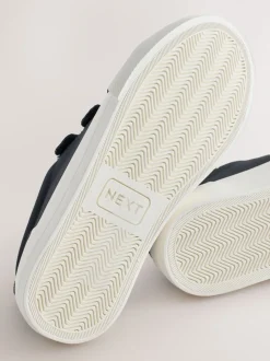 Donkerblauw - Touch Fastening Slimme Casual Trainers