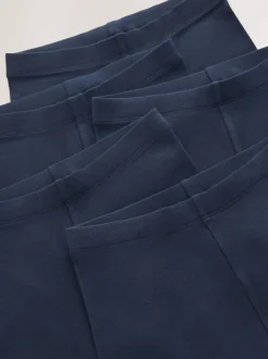Donkerblauw - Verpakking van 5 stretchy fietsshorts met hoog katoengehalte (3-16jr)