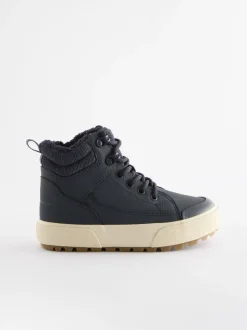 Donkerblauw - Warm gevoerde hoge boots