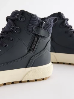 Donkerblauw - Warm gevoerde hoge boots