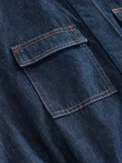 Donkerblauw - 100{Zwangerschapspakje van denim katoen