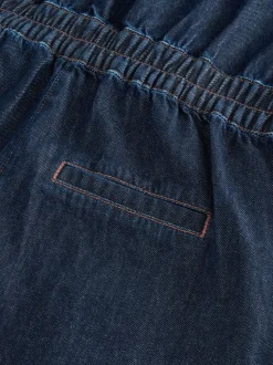 Donkerblauw - 100{Zwangerschapspakje van denim katoen