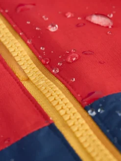 Donkerblauw colourblocking - Waterdicht regenpak met fleecevoering (3 mnd-7 jr)