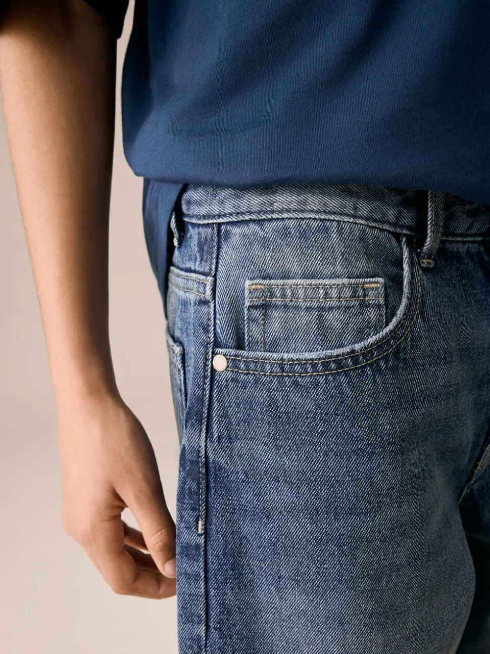 Donkerblauw denim - Authentieke jeans (3-16jr)