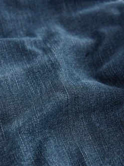 Donkerblauw denim - Figuurvormende slim jeans