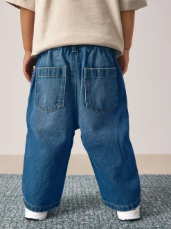 Donkerblauw denim - Jeans met wijde pijpen (3 mnd-7 jr)