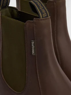 Donkerbruin - Barbour® Hale leren Chelsea laars