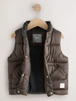 Donkerbruin - Gewatteerde gilet (3 mnd- 10 jr)