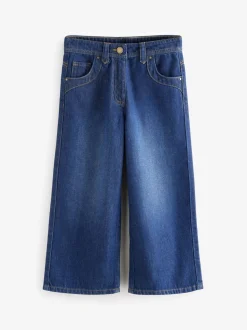 Donkere inktblauwe wassing - Jeans met wijde pijpen (3-16 jr)