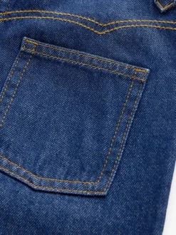 Donkere inktblauwe wassing - Jeans met wijde pijpen (3-16 jr)