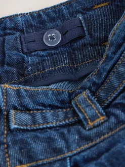 Donkere wassing - Geplooide denim rok (3-16jr)