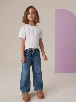 Donkere wassing - Jeans met wijde pijpen (3-16 jr)
