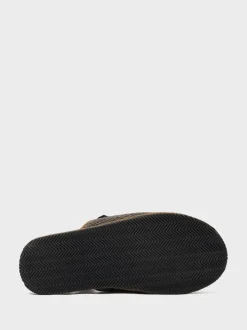 Donkergrijs - Crew Clothing Slip-On Suede Mule Slippers