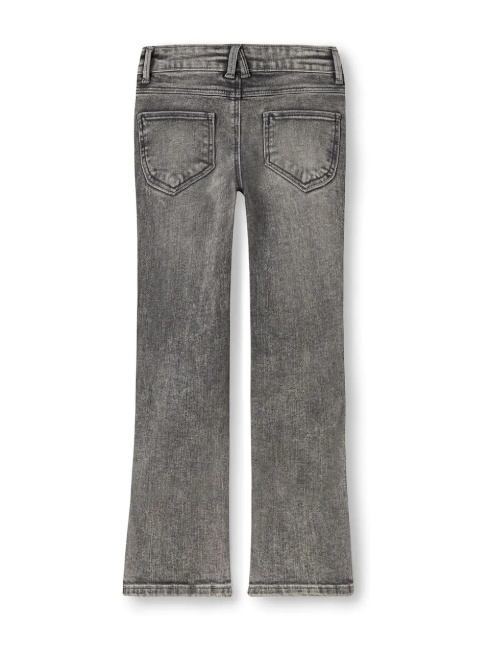 Donkergrijs - Name It flare jeans met verstelbare taille voor meisjes